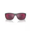 ARNETTE AN4337-28706Q Occhiali da sole da uomo rettangolari nero opaco grigio specchiato 63mm