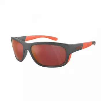 ARNETTE AN4337-28706Q Occhiali da sole da uomo rettangolari nero opaco grigio specchiato 63mm