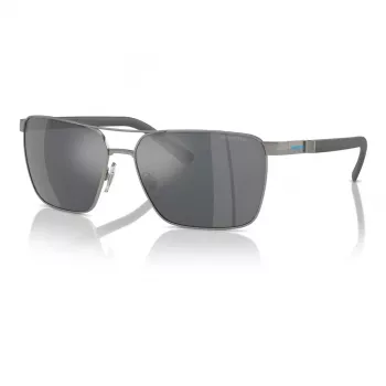 Occhiali da sole ARNETTE uomo AN3091-7416G, montatura nero opaco, lenti grigio specchiato argento, 61 mm