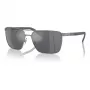 Occhiali da sole ARNETTE uomo AN3091-7416G, montatura nero opaco, lenti grigio specchiato argento, 61 mm
