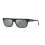 Occhiali da sole ARNETTE uomo AN4278-12006G - montatura in propionato nero opaco, lenti in policarbonato grigio specchiato, 55 mm larghezza lente