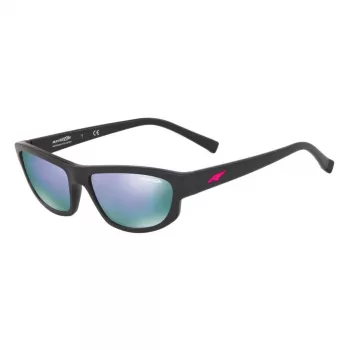 ARNETTE occhiali da sole unisex AN4260-014V56 nero opaco montatura grigia lenti a specchio grigie 55 mm