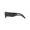 ARNETTE Occhiali da sole unisex AN431812382W5 Nero opaco Grigio scuro specchio argento 53 mm