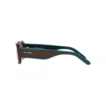 ARNETTE Occhiali da sole unisex AN431812382W5 Nero opaco Grigio scuro specchio argento 53 mm