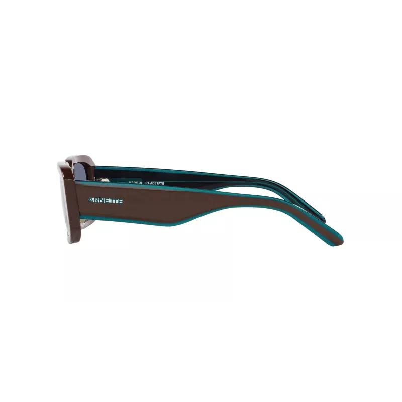 ARNETTE Occhiali da sole unisex AN431812382W5 Nero opaco Grigio scuro specchio argento 53 mm
