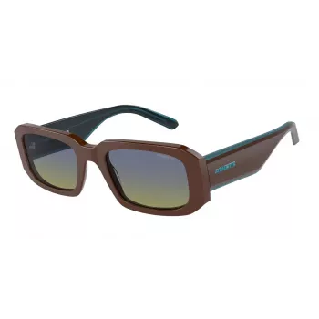 ARNETTE Occhiali da sole unisex AN431812382W5 Nero opaco Grigio scuro specchio argento 53 mm