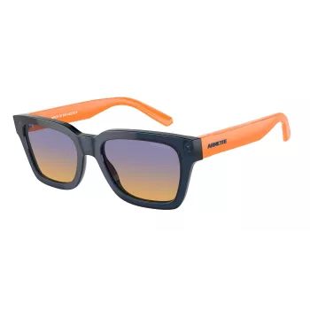 Occhiali da sole unisex ARNETTE AN4334-12422H nero opaco rettangolari polarizzati 53mm