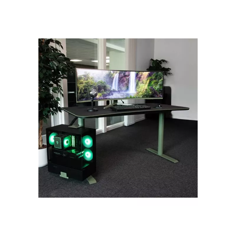 Arozzi Arena Medium ARENA-MEDIUM-FST scrivania gaming, 140 × 75,5 cm, Forest Green