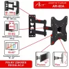 ART AR-60A Supporto TV da parete full motion per schermi LED/LCD da 19-42 pollici, 35 kg, nero