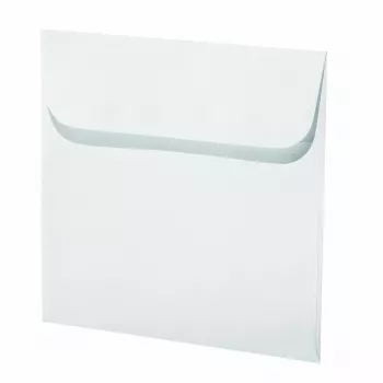 Artoz buste quadrate in carta Mosaic, bianco, gommatura a umido, 20 pezzi (155 x 155 mm)