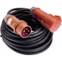 AS Schwabe 25m 16A prolunga CEE a 5 poli con invertitore di fase, 400V, IP44, nero 60548
