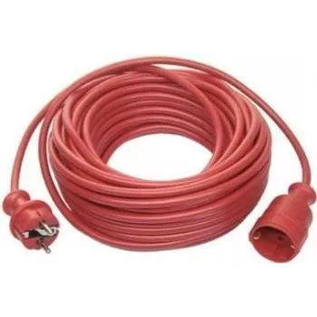 AS SCHWABE 25m H05VV-F 3G1.5 prolunga con spina e presa Schuko, nera 60361