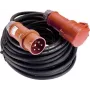 AS SCHWABE 60566 cavo prolunga in gomma CEE 400V 16A 5 poli 10 m con invertitore di fase, nero