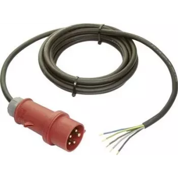 AS SCHWABE 70970 Cavo di alimentazione Schuko a estremità libera H05VV-F 3G1.5 5m Nero