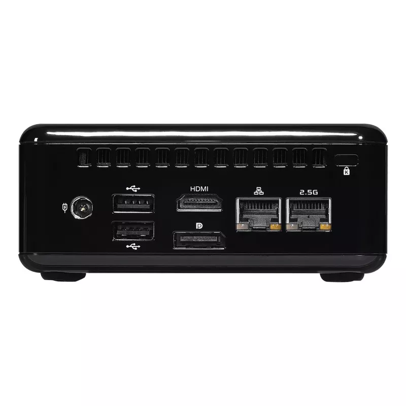ASRock 4x4 BOX-4800U Barebone Mini PC, AMD Ryzen 7 4800U, 2x DDR4 SO-DIMM, 2x 2.5GbE, Wi-Fi 6, nero