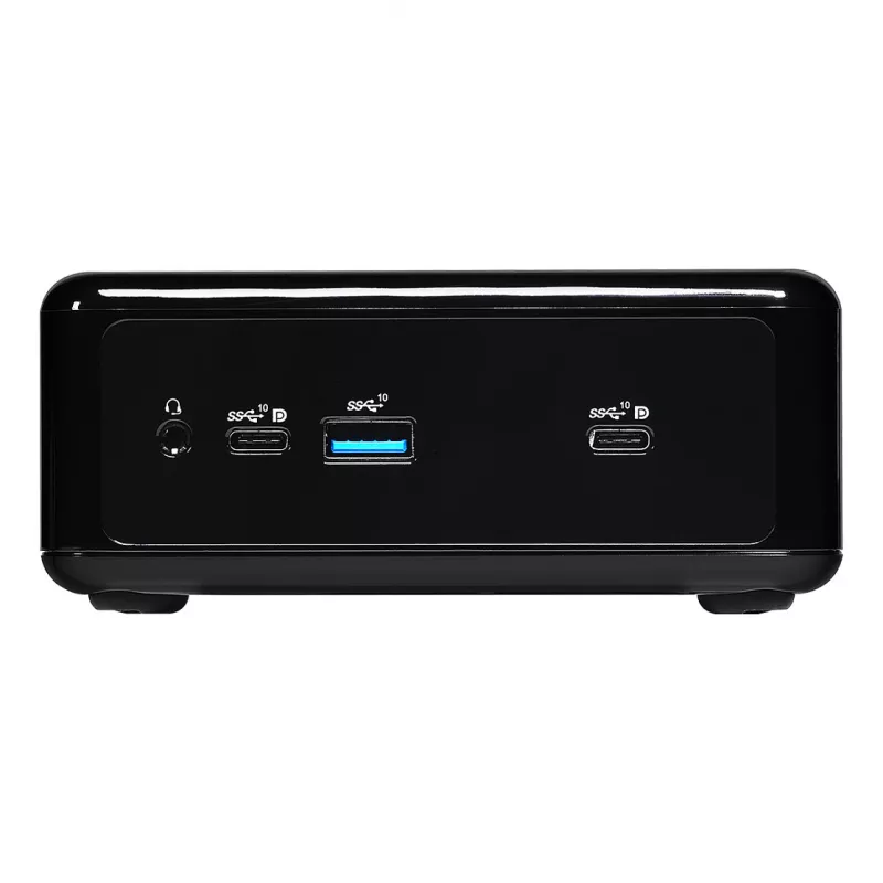 ASRock 4x4 BOX-4800U Barebone Mini PC, AMD Ryzen 7 4800U, 2x DDR4 SO-DIMM, 2x 2.5GbE, Wi-Fi 6, nero
