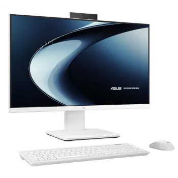 ASUS AiO PC all-in-one 23,8 pollici, Intel Core 5 220H, 16GB DDR5, 512GB SSD, Windows 11 Pro, bianco