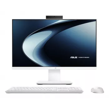 ASUS AiO PC all-in-one 23,8 pollici, Intel Core 5 220H, 16GB DDR5, 512GB SSD, Windows 11 Pro, bianco