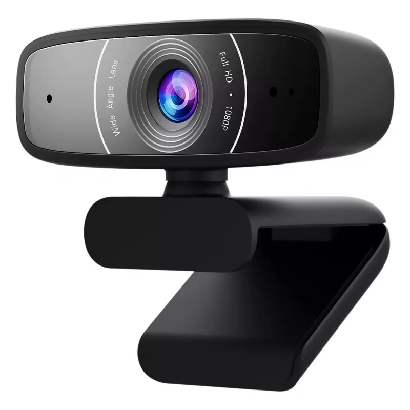 ASUS C3 webcam - Full HD 1080p - microfono integrato - USB - nero