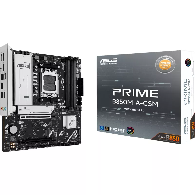 ASUS Prime B850M-A-CSM scheda madre Micro-ATX Socket AM5 chipset AMD B850