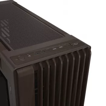 ASUS ProArt PA602 Wood Edition Retro Brown - Midi-Tower con vetro temperato