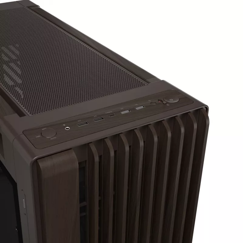 ASUS ProArt PA602 Wood Edition Retro Brown - Midi-Tower con vetro temperato