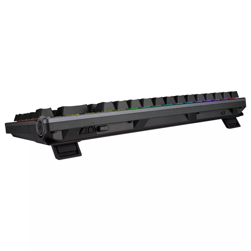 ASUS ROG Azoth Tastiera meccanica hotswap 75%, tri-mode RGB, display OLED, tasti PBT, switch NX, nero