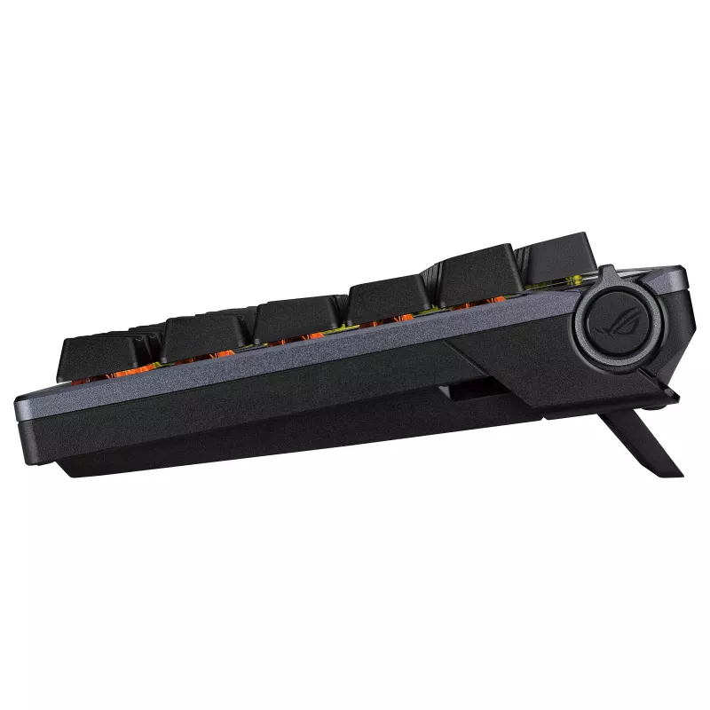 ASUS ROG Azoth Tastiera meccanica hotswap 75%, tri-mode RGB, display OLED, tasti PBT, switch NX, nero