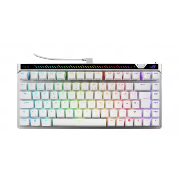 Tastiera da gaming ASUS ROG Falchion Ace 75 HE (Moonlight White, layout tedesco, ROG HFX V2 Magnetic Switches)