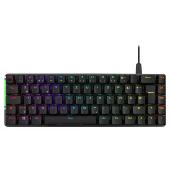 ASUS ROG Falchion Ace M705 tastiera meccanica da gaming con filo 65%, USB-C, frequenza di polling 1000Hz, switch ROG NX Red, tasti PBT, RGB Aura Sync, nero