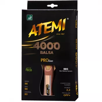 Atemi 4000 racchetta da ping pong balsa concava