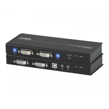 ATEN CE604-AT-G KVM extender – 2x DVI, audio, USB, RS-232, 60m