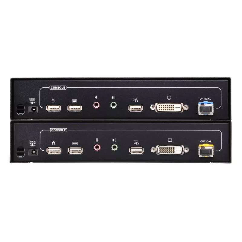 ATEN CE680 extender KVM audio USB seriale su fibra ottica, DVI Dual Link, 600 m, 1310/1550 nm