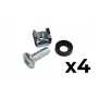 ATTE ADD-RACKMNT M6 set viti di montaggio rack – 4 pezzi con gabbie e rondelle