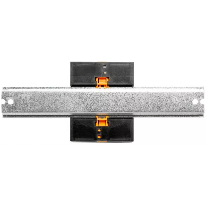 ATTE SWPS-4-11-DIN4 Switch PoE+ industriale 4 porte con alimentatore integrato, montaggio su guida DIN, budget 60W