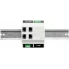 ATTE SWPS-4-11-DIN4 Switch PoE+ industriale 4 porte con alimentatore integrato, montaggio su guida DIN, budget 60W