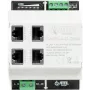 ATTE SWPS-4-11-DIN4 Switch PoE+ industriale 4 porte con alimentatore integrato, montaggio su guida DIN, budget 60W