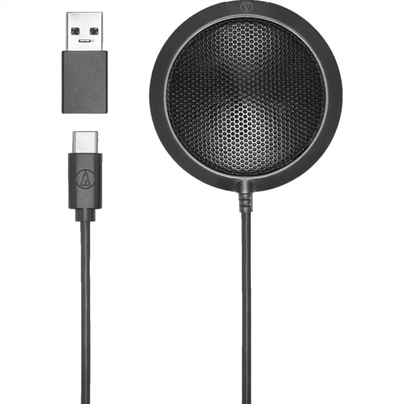 Audio-Technica ATR4697-USB microfono a condensatore da superficie nero USB-C USB-A