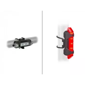 Author A-Stake Mini Set luci bici USB ricaricabili