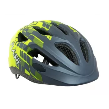 Author Flash Inmold X8 Casco per bambino - grigio/giallo, 47-51 cm