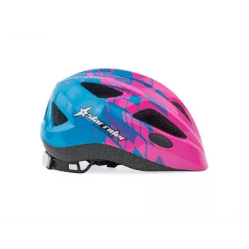Author casco Star Rider Inmold 51-55cm (rosa neon/blu)