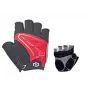 Author Lady Comfort Gel guanti da ciclismo con dita corte – donna, taglia L, rosso/nero