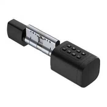 AVATTO SDL-V1-B60 cilindro smart lock, 60mm, impronta digitale, Bluetooth, Zigbee, nero