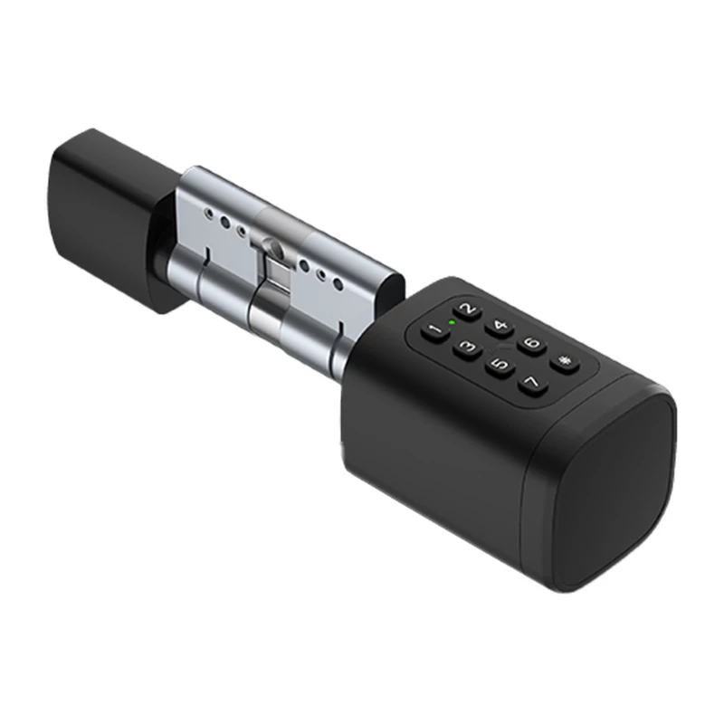 AVATTO SDL-V1-B60 cilindro smart lock, 60mm, impronta digitale, Bluetooth, Zigbee, nero