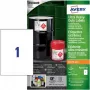 Avery Zweckform B4775-50 etichette in film di polietilene bianche A4, adesivo permanente, laser/fotocopiatrice, 50 etichette, 210 x 297 mm