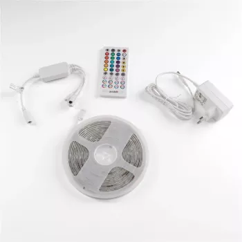 Avide Striscia LED blister 12V 16W RGB 5m con telecomando IR