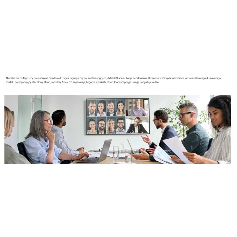 AVTEK DS2 65 display digital signage 4K UHD 65