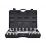 AWTOOLS Set di 21 chiavi a bussola 3/4 pollice 12 punte metriche con cricchetto e valigetta