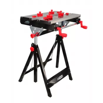 AWTOOLS banco da lavoro regolabile in altezza 77-107 cm 120x60 cm 150 kg