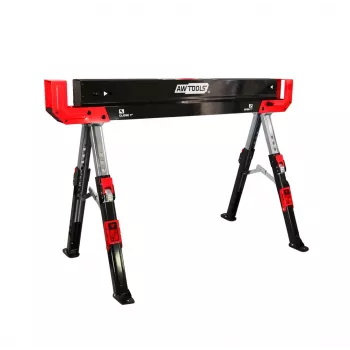 AWTOOLS Cavalletto per sega regolabile in altezza 62-82 cm